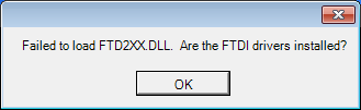 FTDI Error